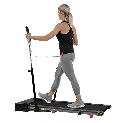 Sunny Health & Fitness Folding Treadmill with Arm Exercisers